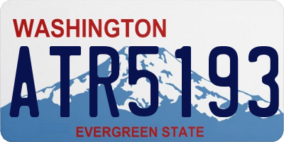 WA license plate ATR5193