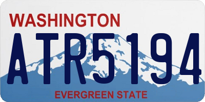 WA license plate ATR5194