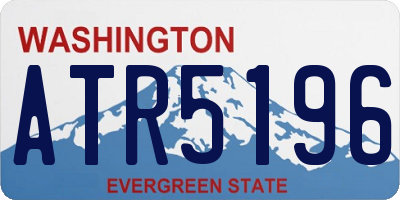 WA license plate ATR5196