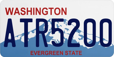 WA license plate ATR5200
