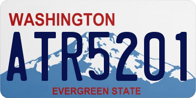 WA license plate ATR5201