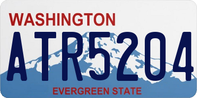 WA license plate ATR5204