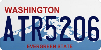 WA license plate ATR5206
