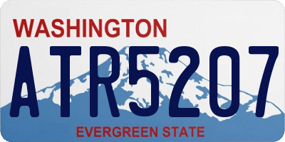 WA license plate ATR5207