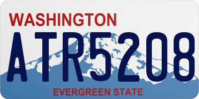 WA license plate ATR5208