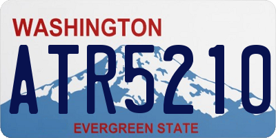 WA license plate ATR5210