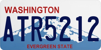 WA license plate ATR5212