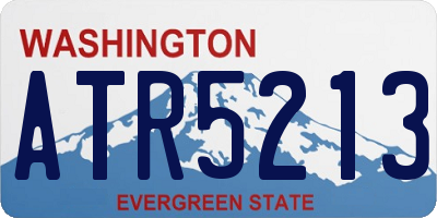 WA license plate ATR5213