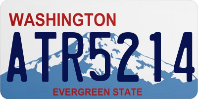 WA license plate ATR5214