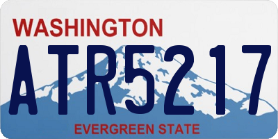 WA license plate ATR5217