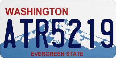 WA license plate ATR5219