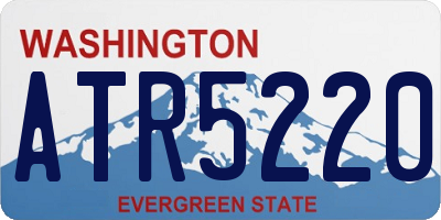 WA license plate ATR5220