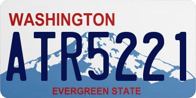 WA license plate ATR5221