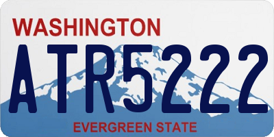 WA license plate ATR5222