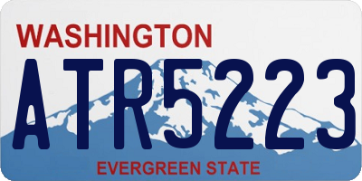 WA license plate ATR5223