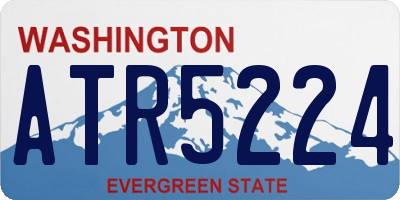 WA license plate ATR5224
