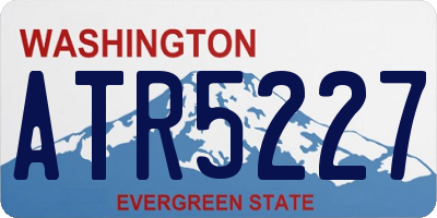 WA license plate ATR5227