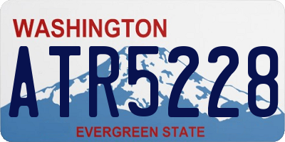 WA license plate ATR5228