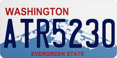 WA license plate ATR5230