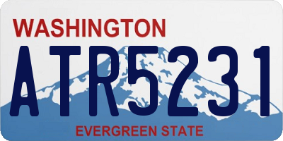 WA license plate ATR5231