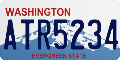 WA license plate ATR5234