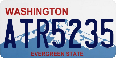 WA license plate ATR5235
