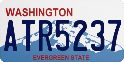 WA license plate ATR5237