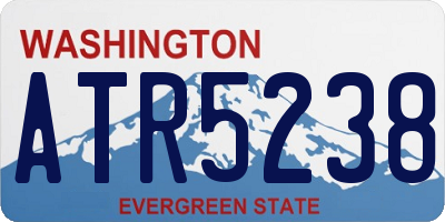 WA license plate ATR5238
