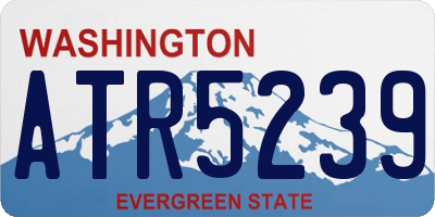 WA license plate ATR5239