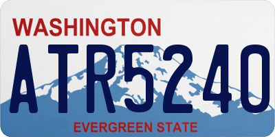 WA license plate ATR5240