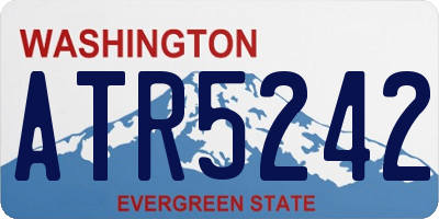 WA license plate ATR5242