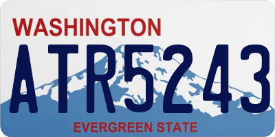 WA license plate ATR5243