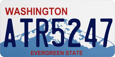 WA license plate ATR5247