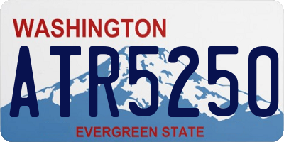 WA license plate ATR5250