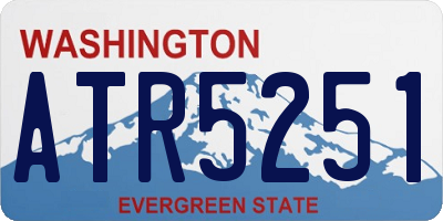 WA license plate ATR5251
