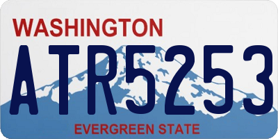 WA license plate ATR5253
