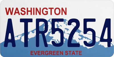 WA license plate ATR5254