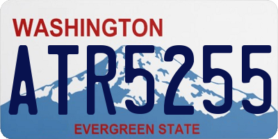 WA license plate ATR5255