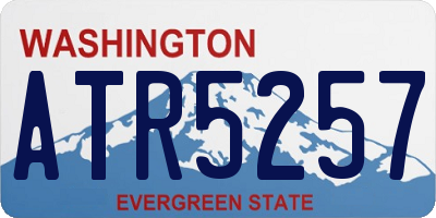 WA license plate ATR5257