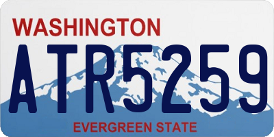 WA license plate ATR5259
