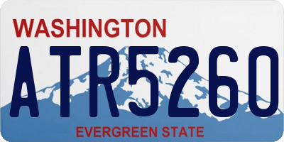 WA license plate ATR5260