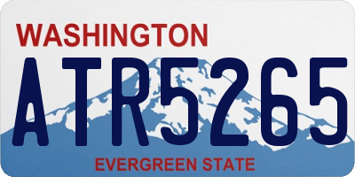 WA license plate ATR5265