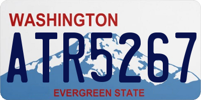 WA license plate ATR5267