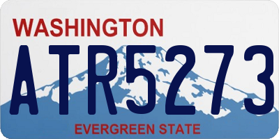 WA license plate ATR5273