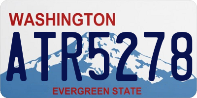 WA license plate ATR5278