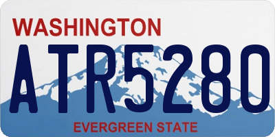 WA license plate ATR5280