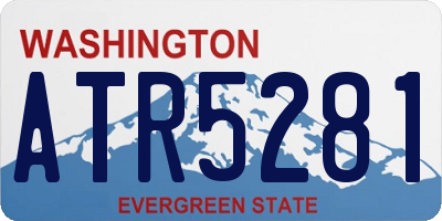 WA license plate ATR5281