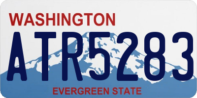 WA license plate ATR5283