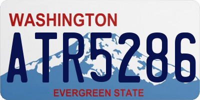 WA license plate ATR5286