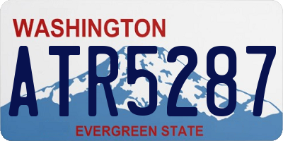 WA license plate ATR5287